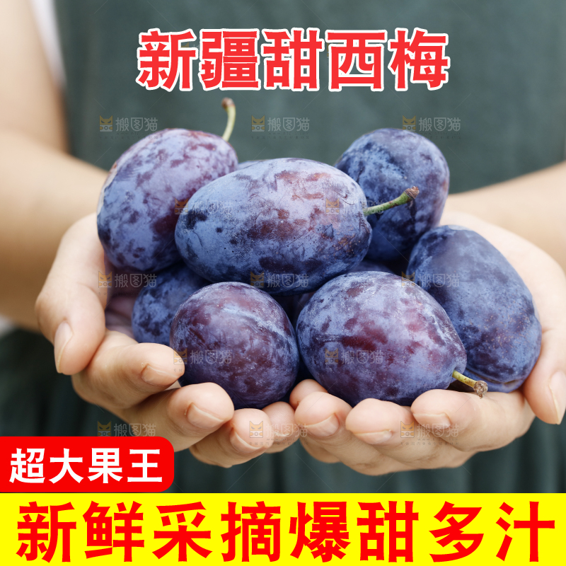 手上放着新疆大西梅