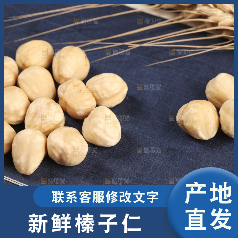 书上堆放着的榛子