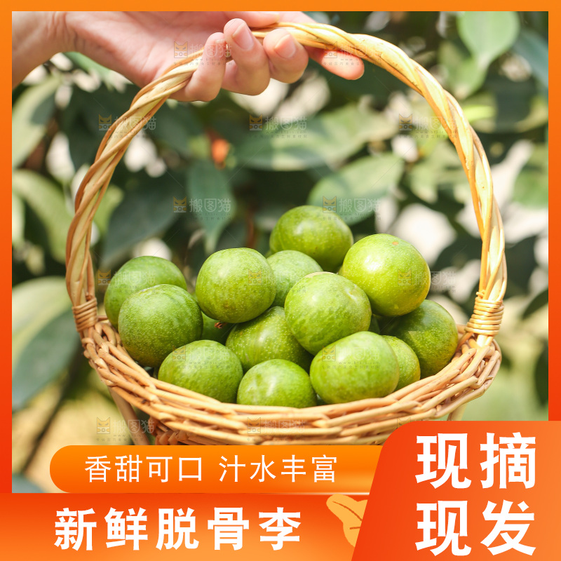 手里提着一篮脱骨李