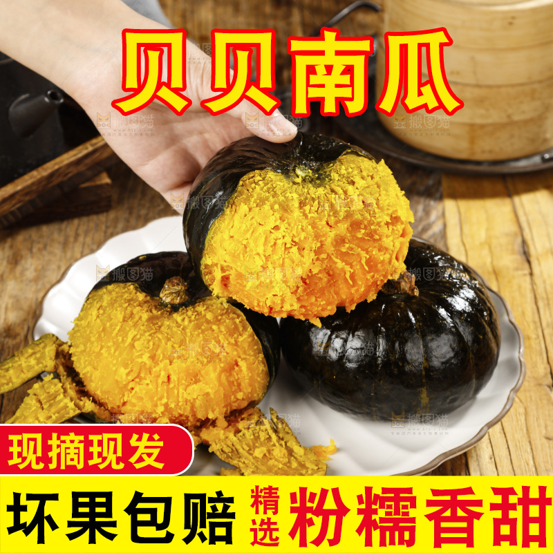 手里拿着的板栗南瓜