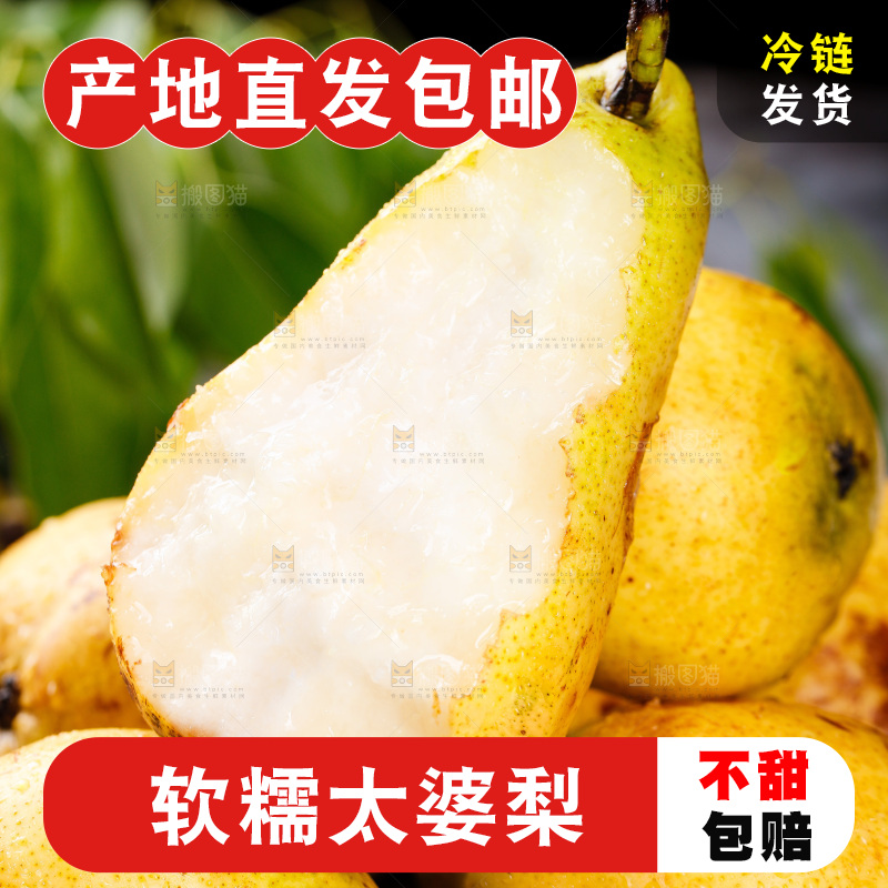 堆放着的太婆梨