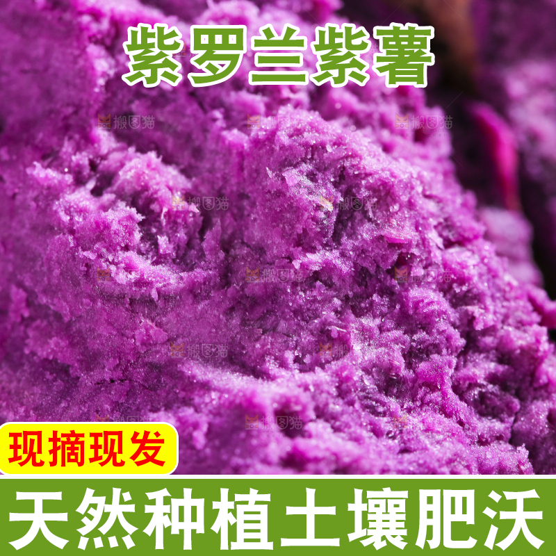 紫罗兰紫薯肉纹理
