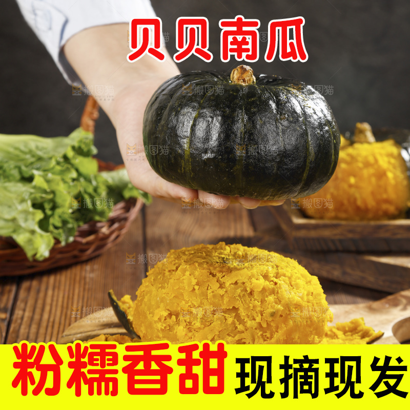 手上放着的板栗南瓜