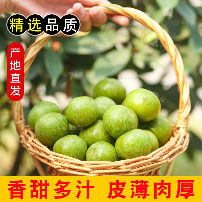 手里提着一篮脱骨李