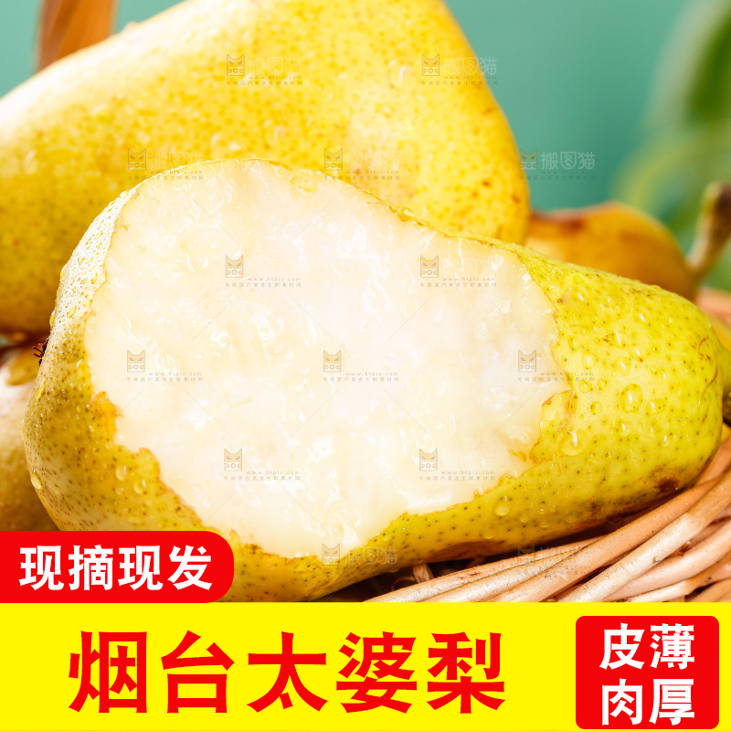 篮子里的烟台太婆梨