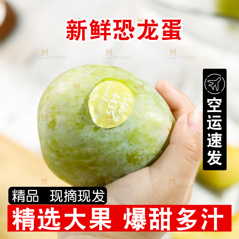 手里拿着新鲜恐龙蛋李