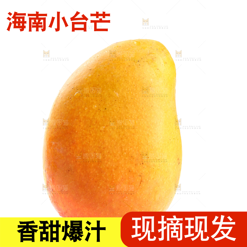 白底上放着的小台芒