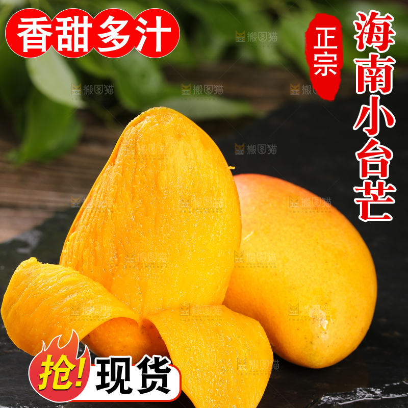 黑底上的新鲜小台芒