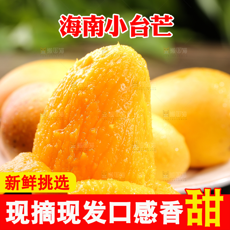 黑底上的新鲜小台芒