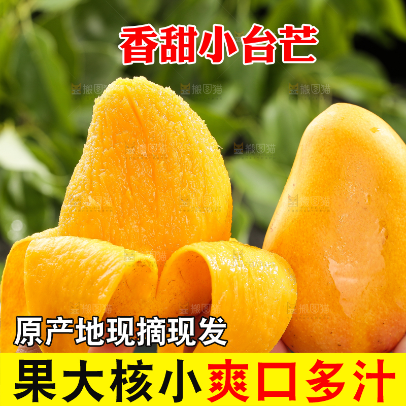 手拿着剥皮的小台芒