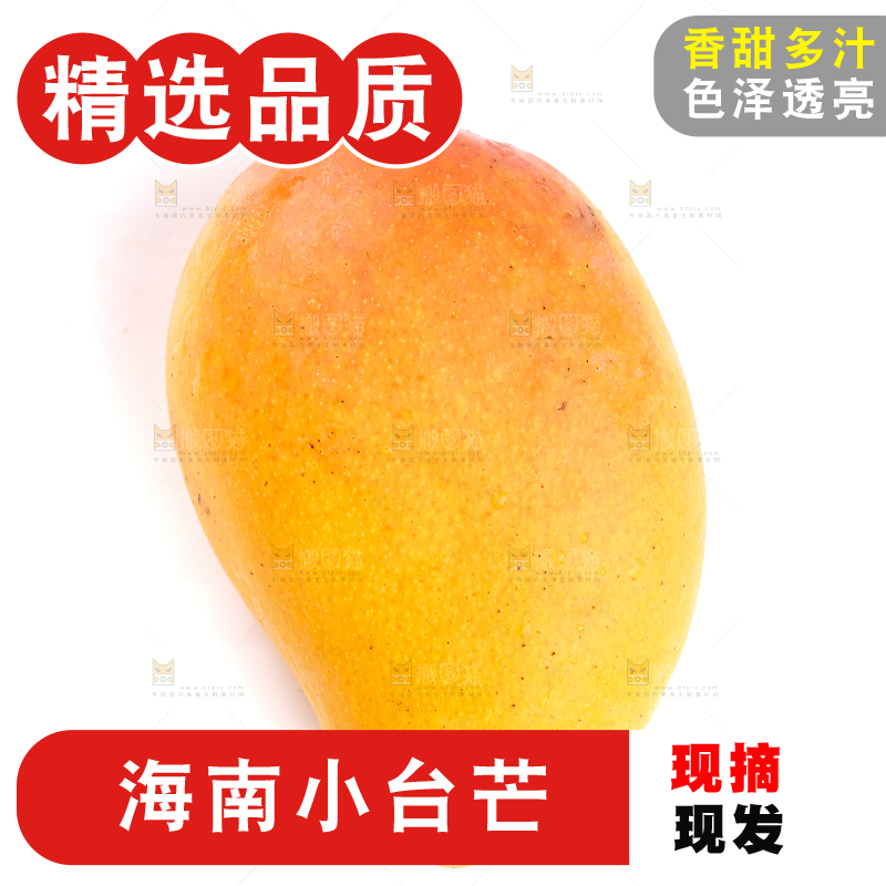 白底上放着的小台芒
