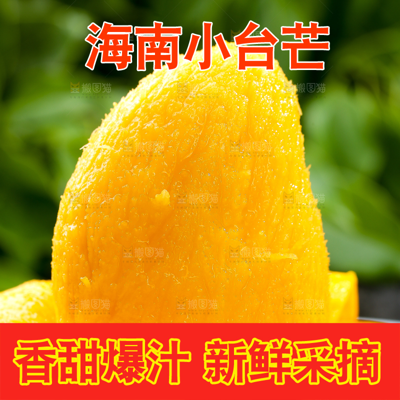 黑底上摆放着的台芒