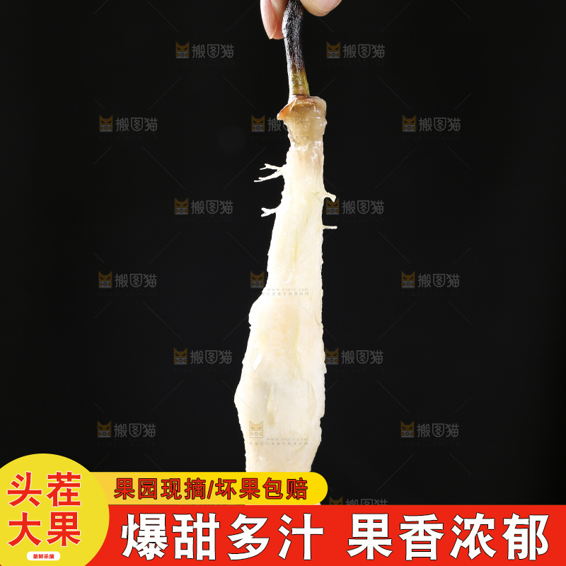 手上拿着太婆梨果核