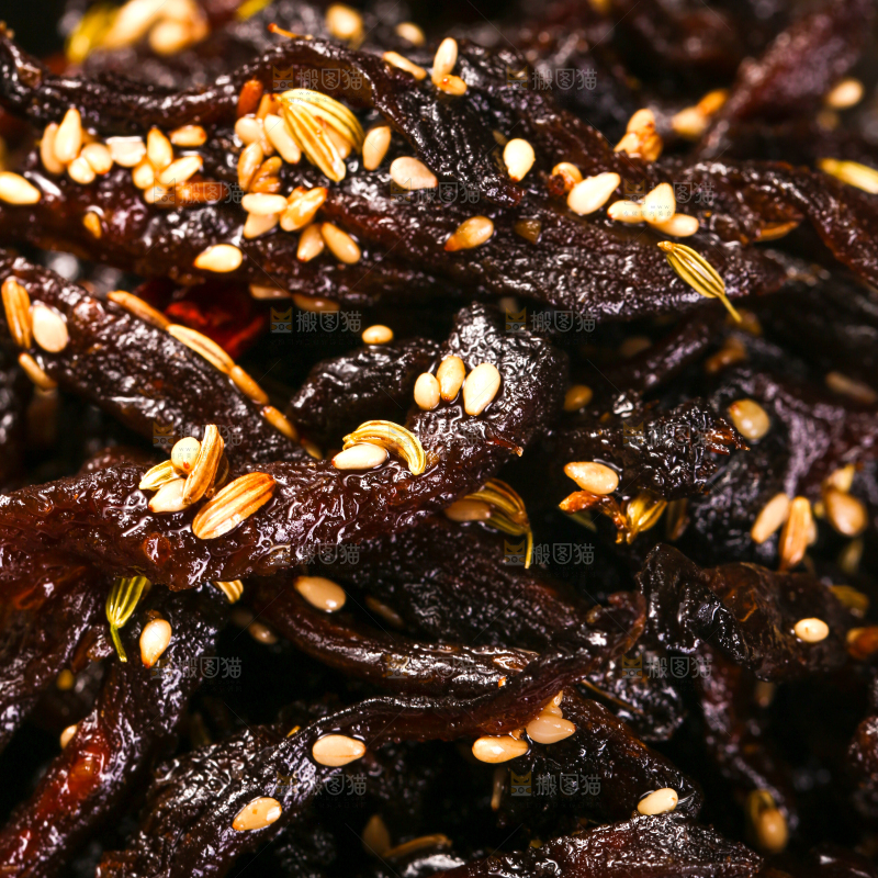 孜然芥肉干纹理