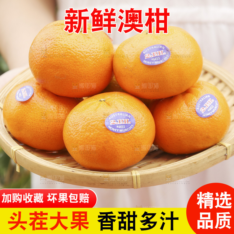 手里端一篮进口澳柑