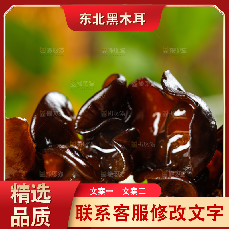 木底上的黑木耳