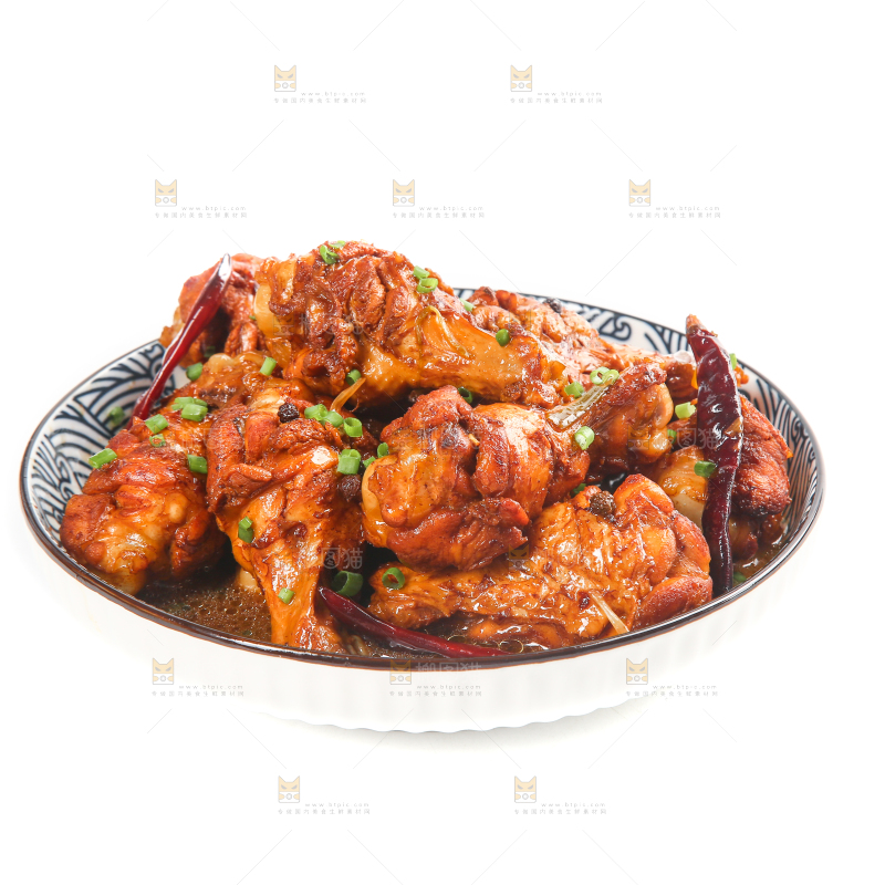 一盘红烧鸡腿