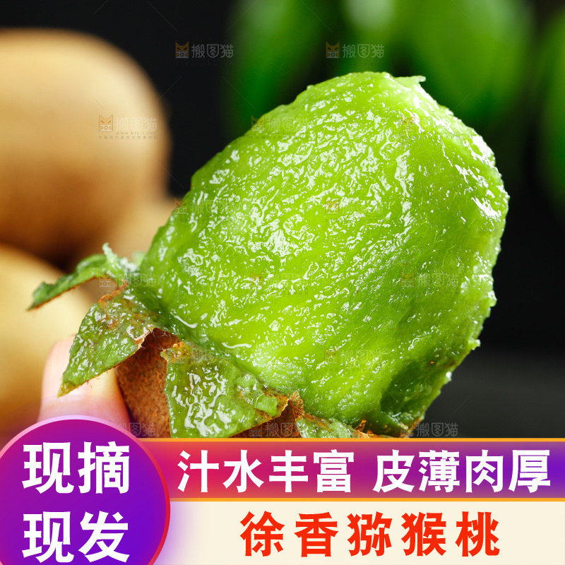 手里拿着徐香猕猴桃