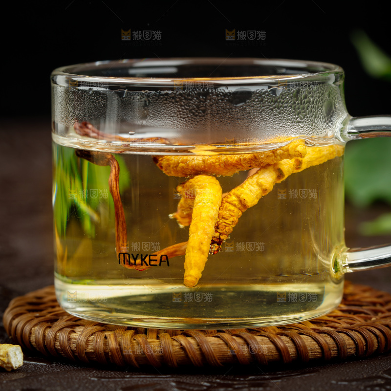 一杯虫草茶