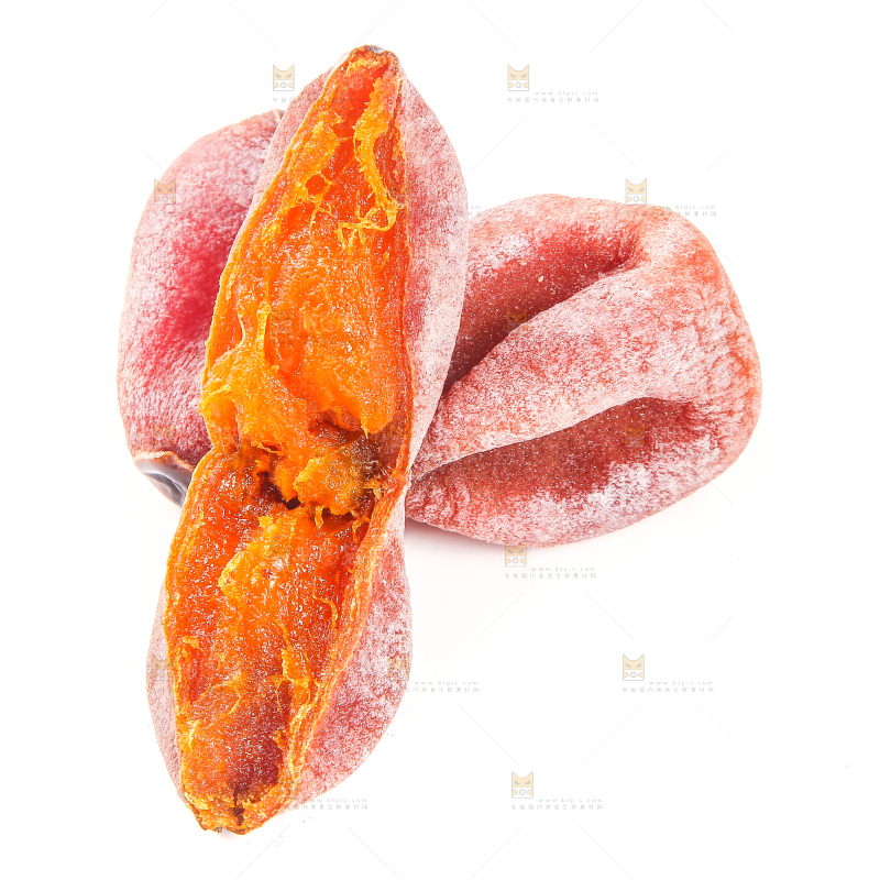 白底上的柿饼