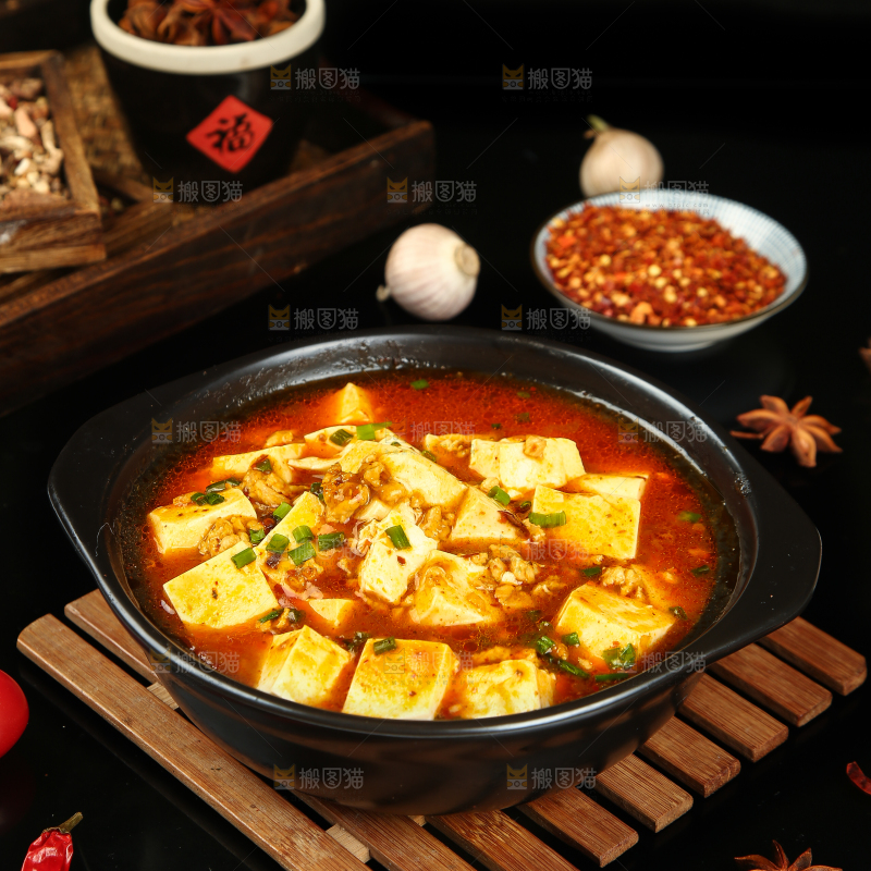 砂锅里的麻婆豆腐