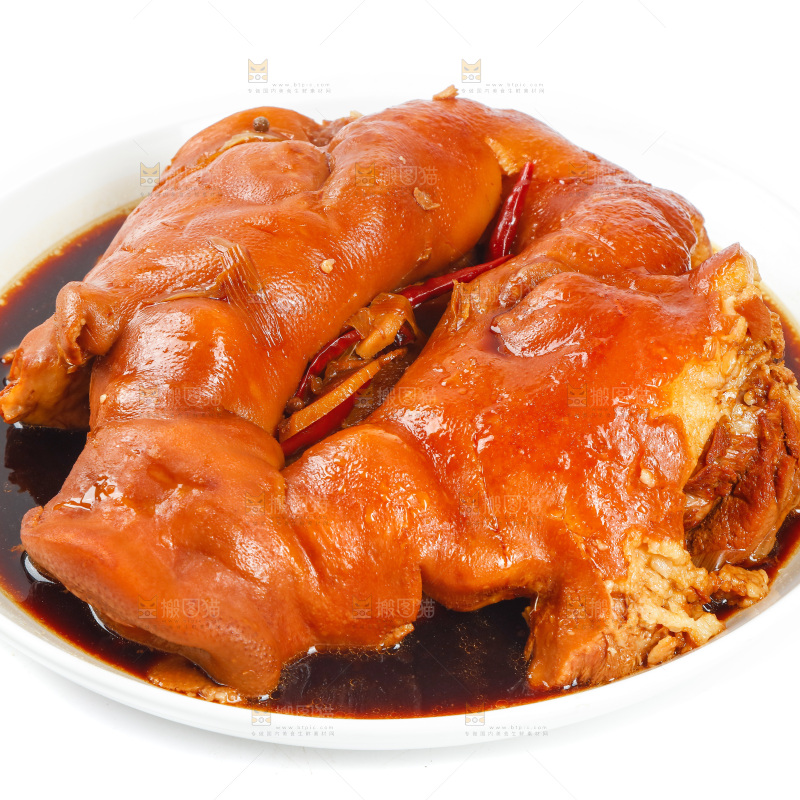 一盘卤味猪头肉