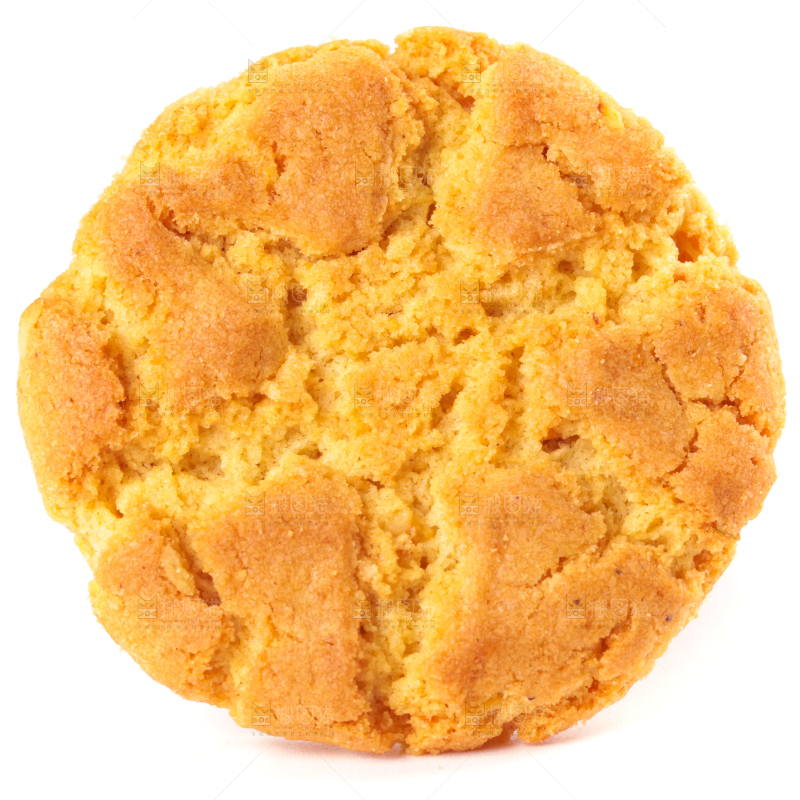 白底上放着桃酥