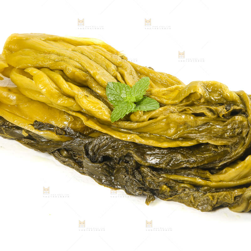白底上的老坛酸菜
