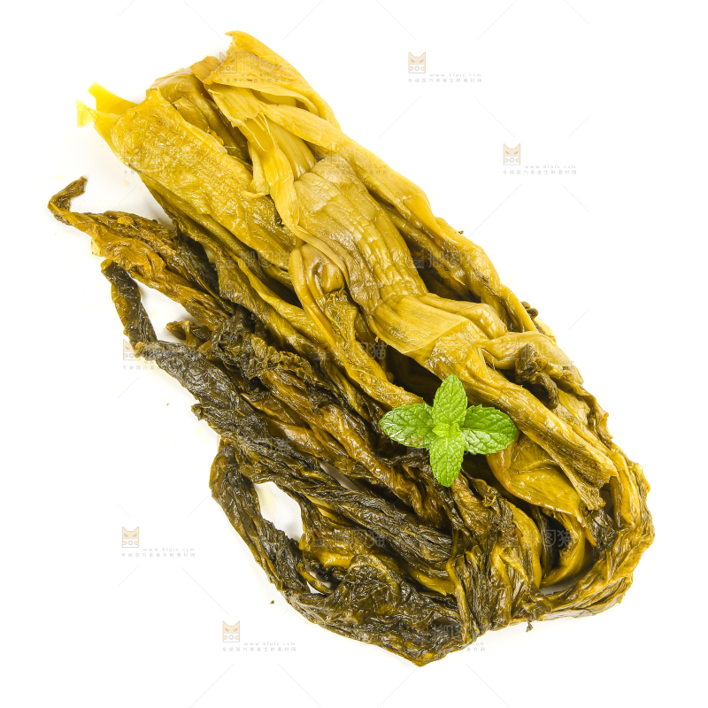 白底上的老坛酸菜