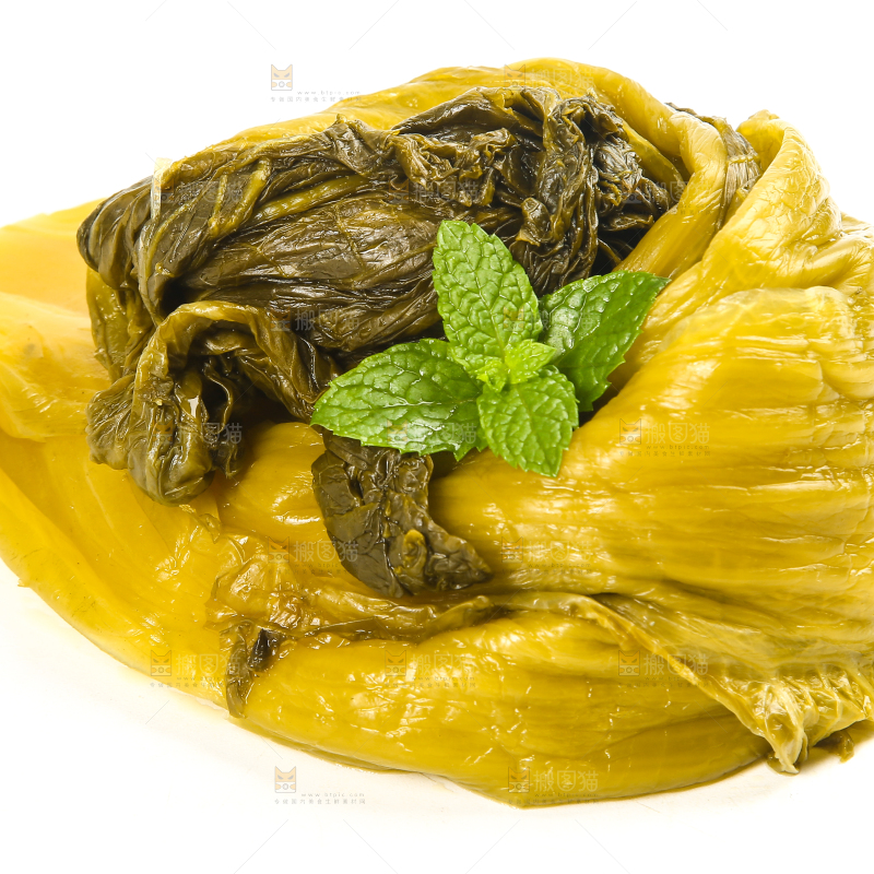 白底上的老坛酸菜