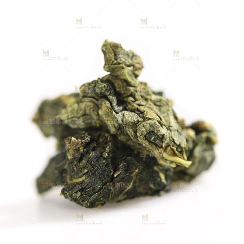 白底上的桑叶茶