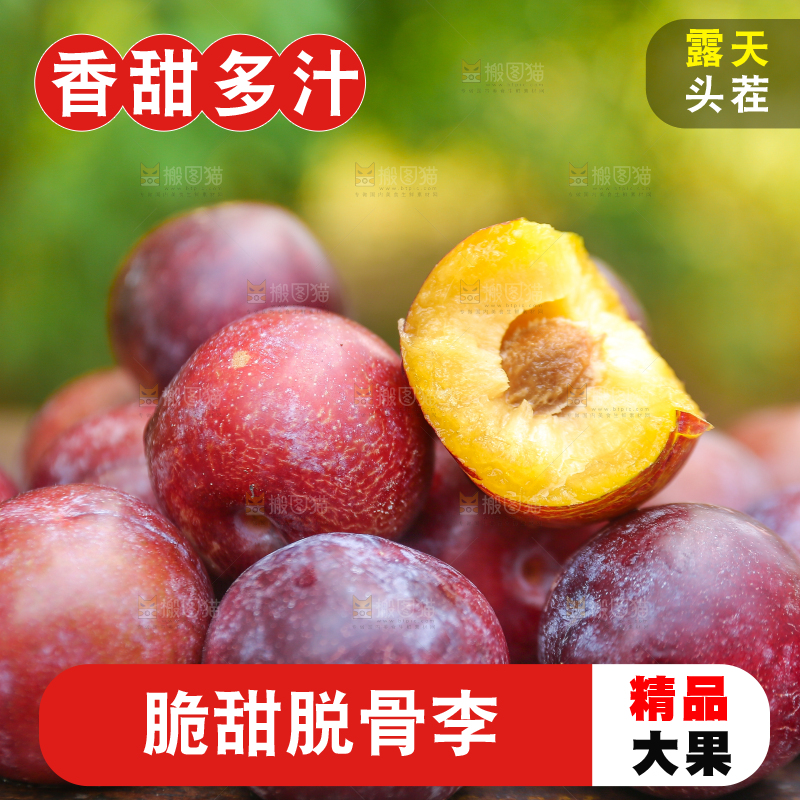 木底上放着红脱骨李