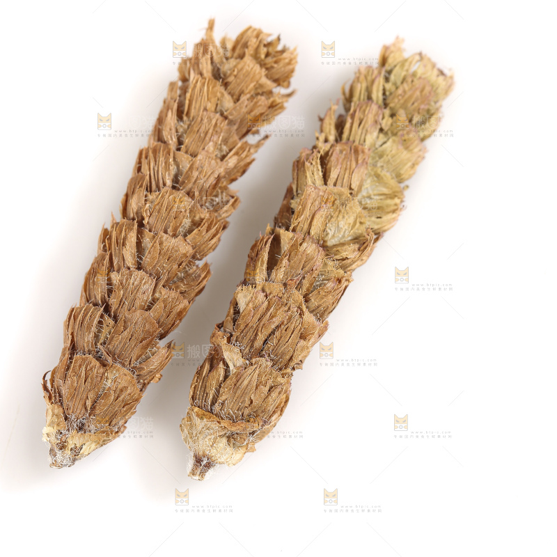 白底上放着夏枯草