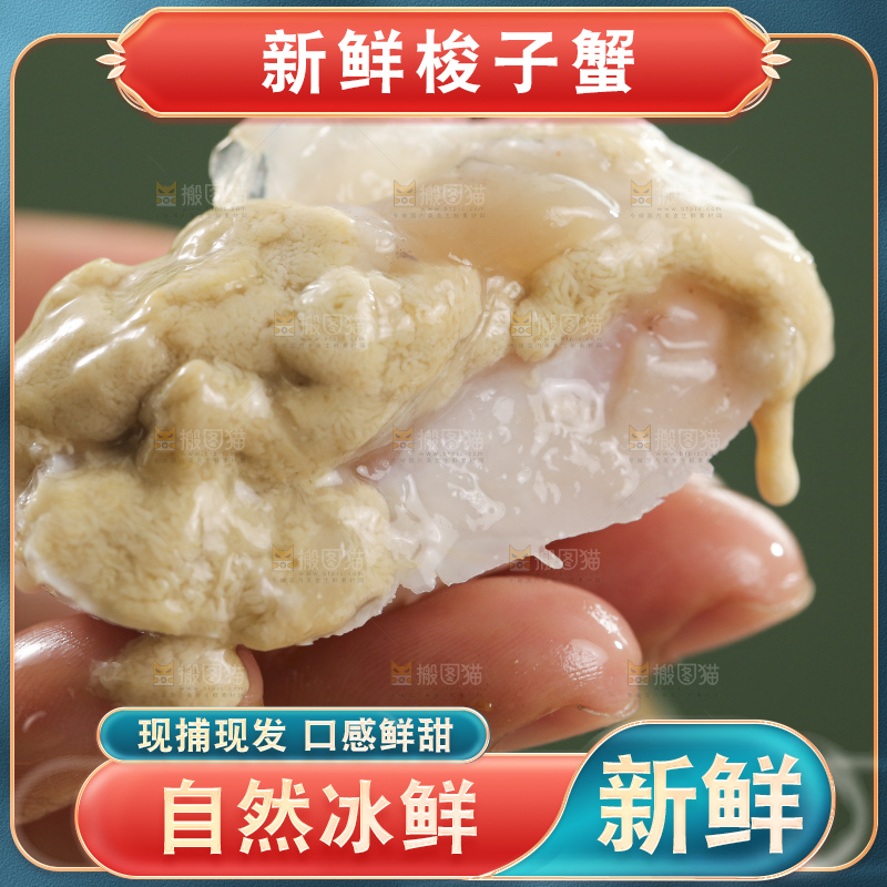 鲜活梭子蟹