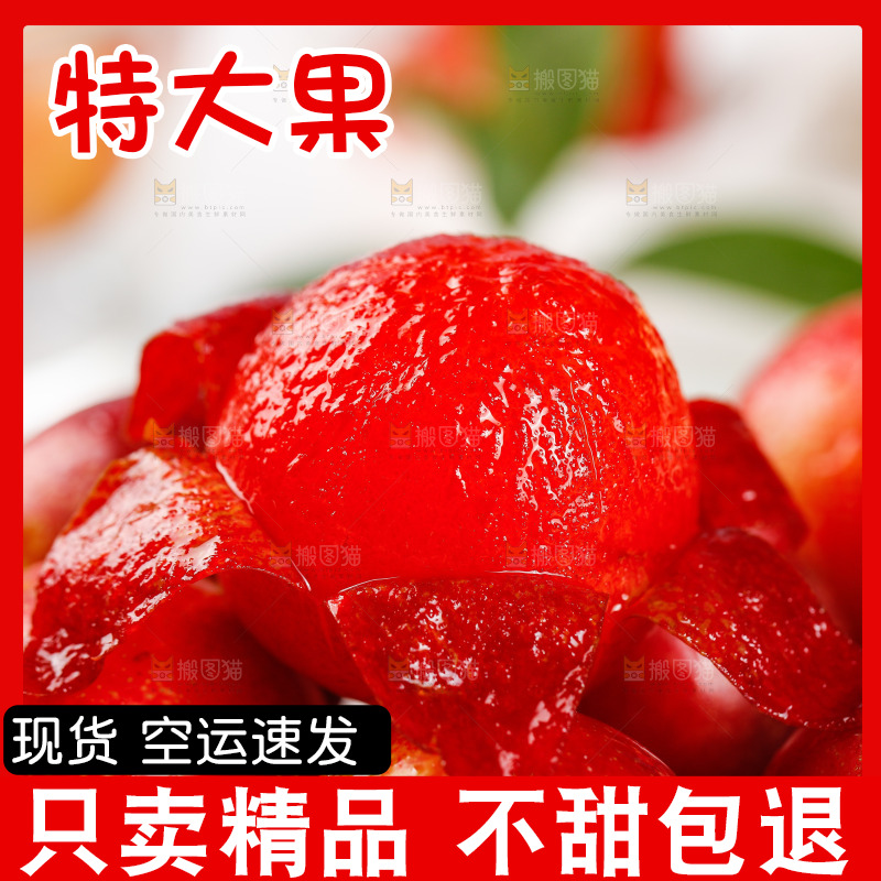 白底上的樱桃李