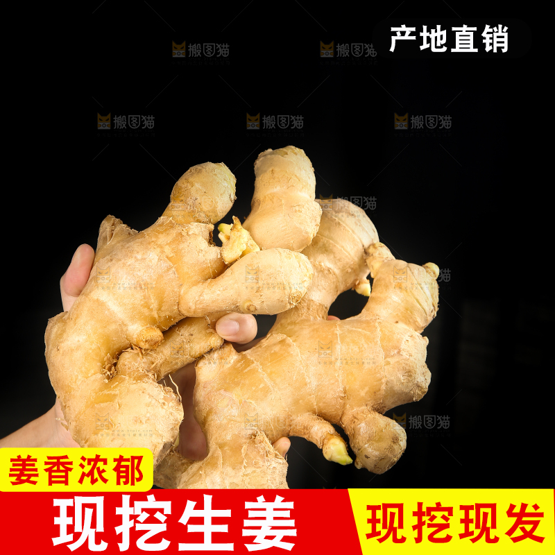 深底上的生姜
