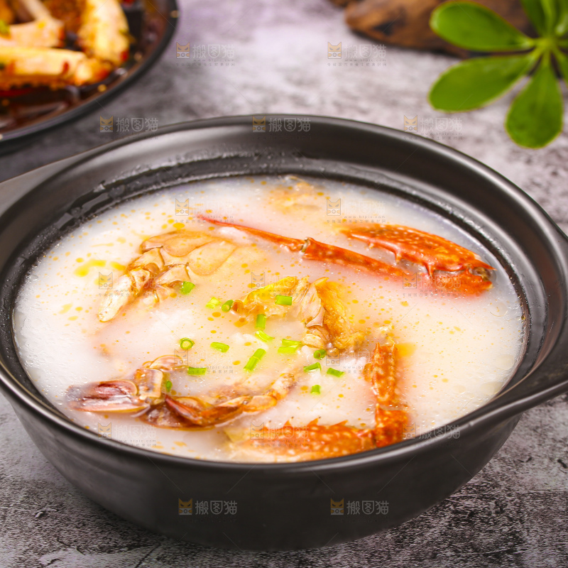 深底上的蟹粥
