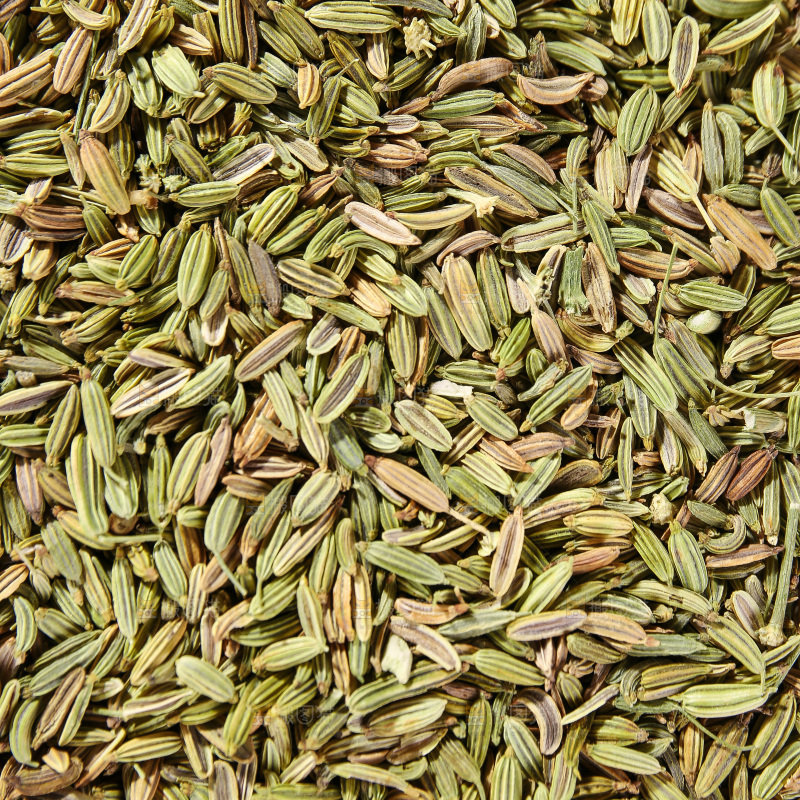 木底上的小茴香籽