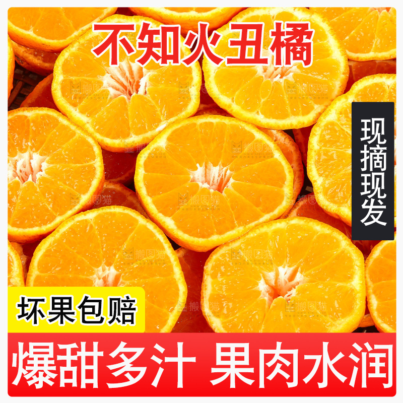 白底上放着切开的新鲜丑柑