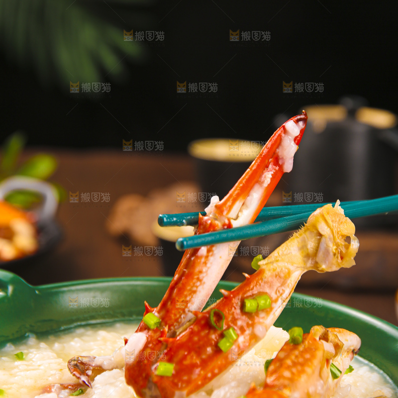 深底上的蟹粥