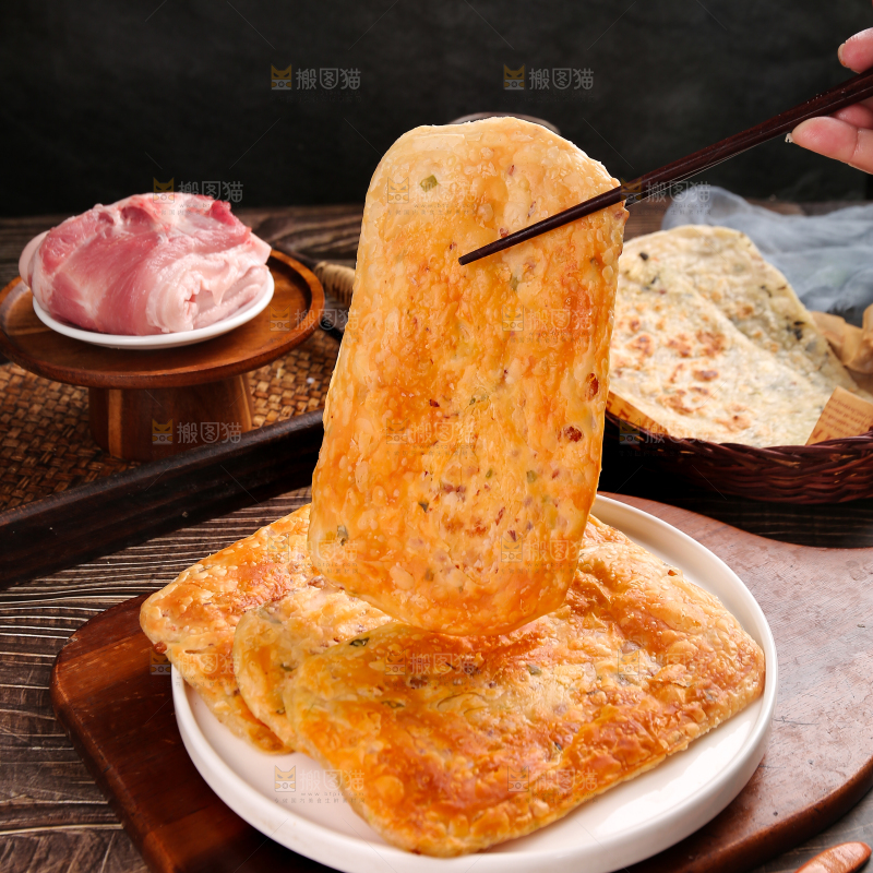 深底上的锅盔