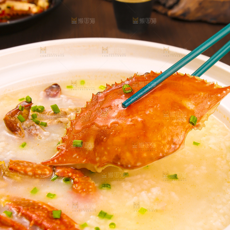 深底上的蟹粥