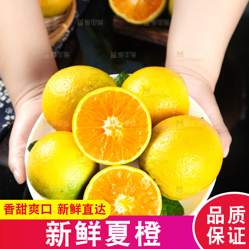 深底上放着夏橙