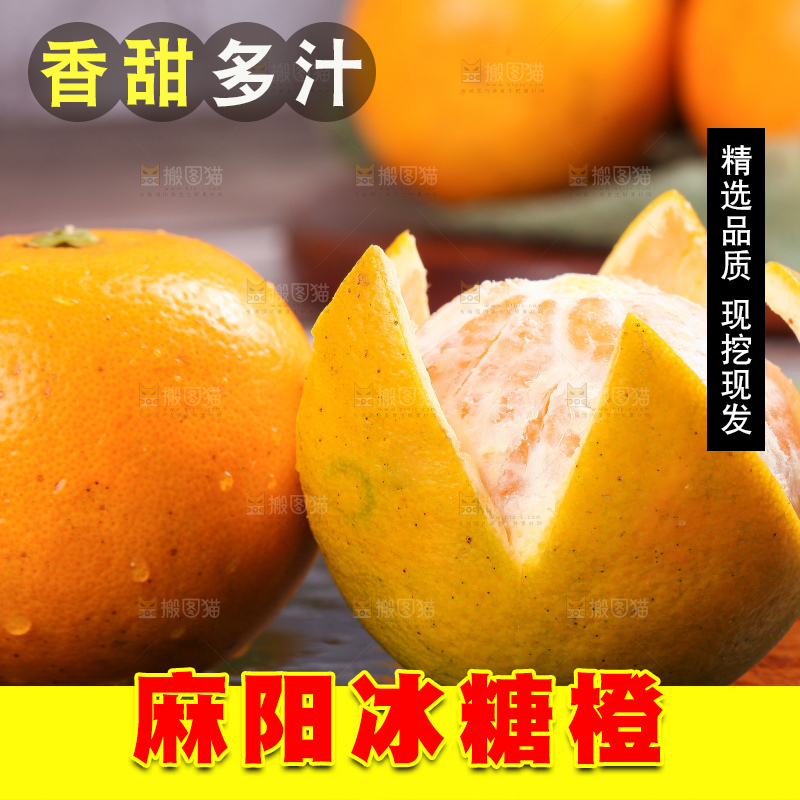 木底上的麻阳冰糖橙