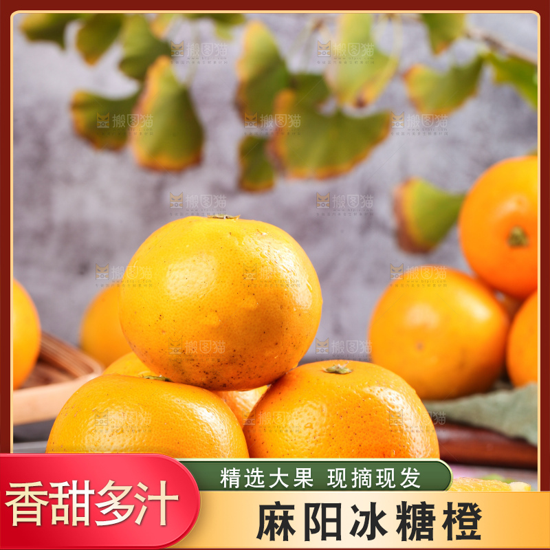 木底上的麻阳冰糖橙