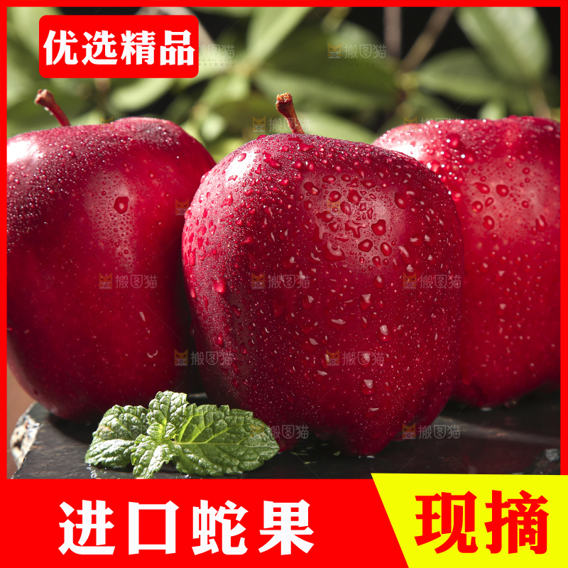 木底上的甘肃花牛苹果