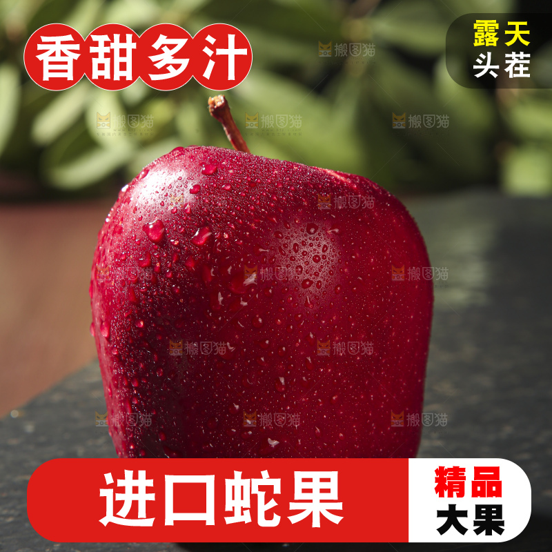 木底上的甘肃花牛苹果