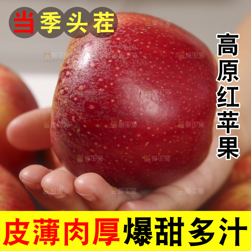 浅底上的高原红苹果