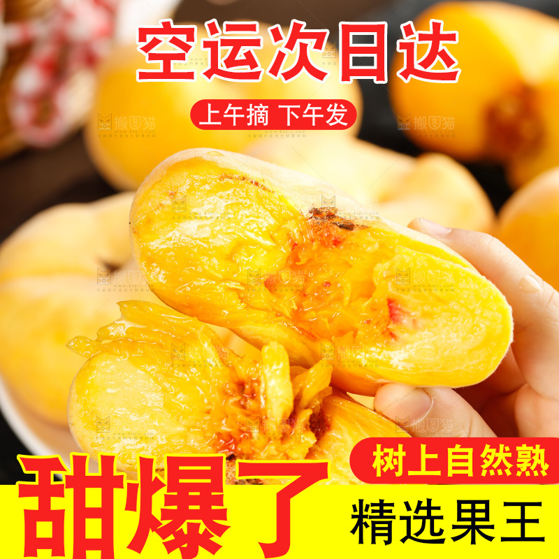 深底上的黄毛蟠桃