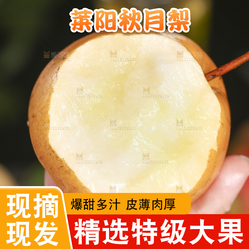 深底上放着的秋月梨